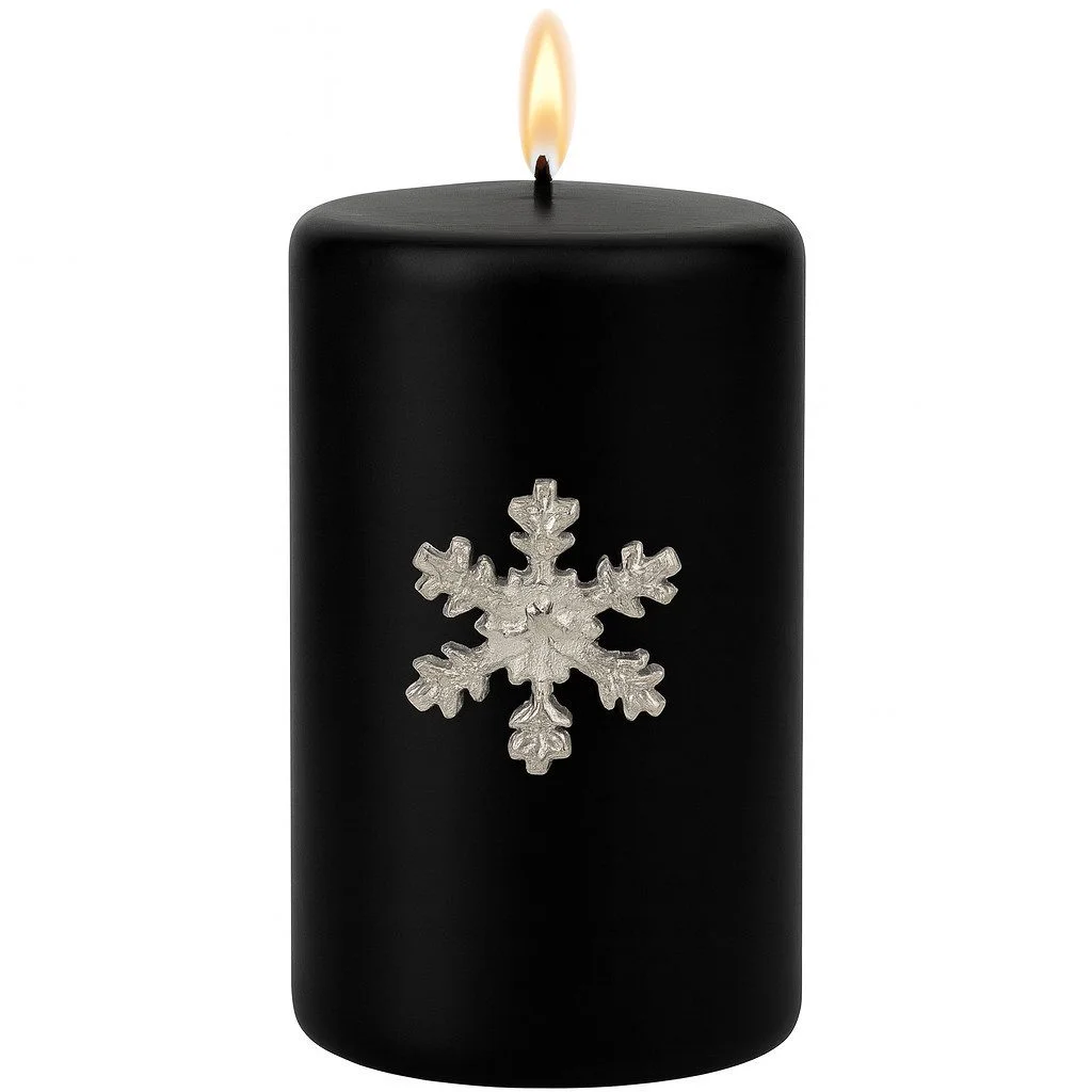 Kerzenpin Caloge E – 6 cm, Silber, Boho Vintage